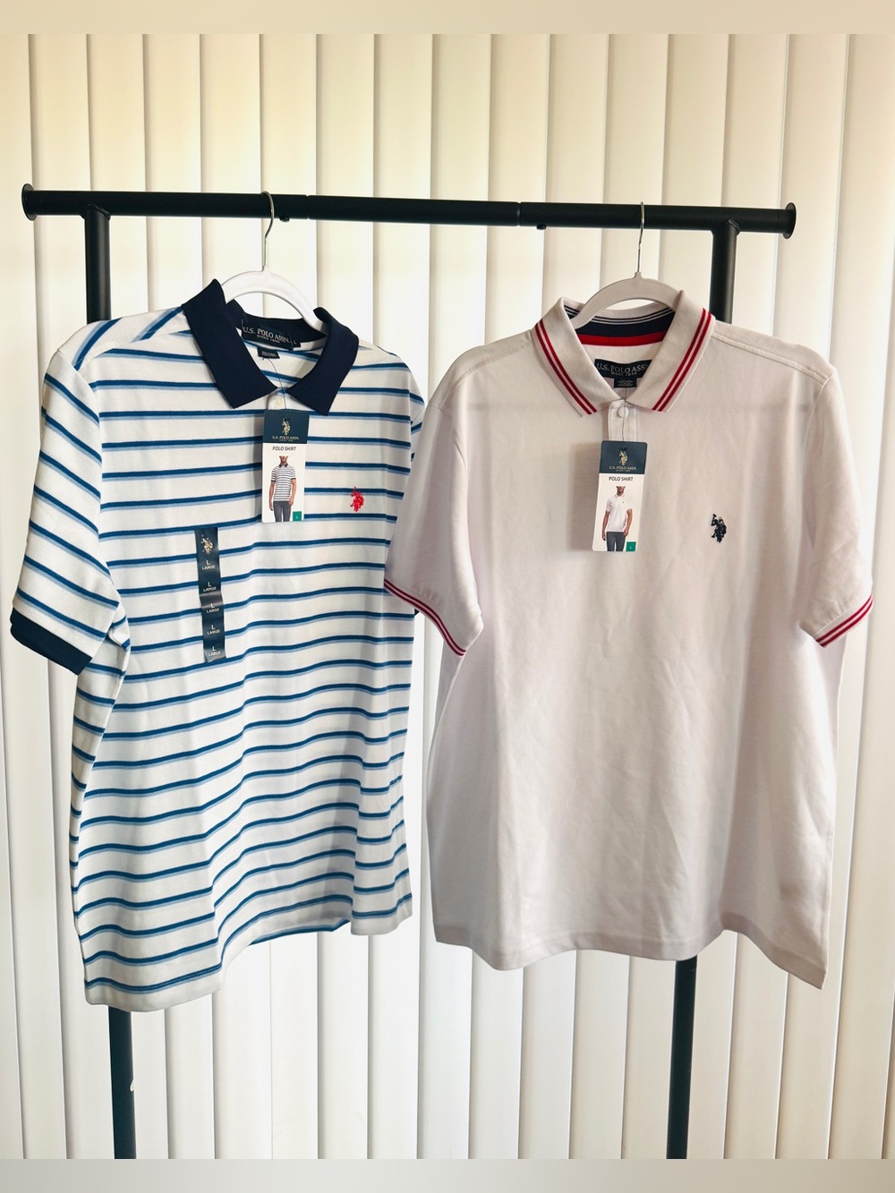 NWT! Lot of 2 U.S. Polo Assn. Men's Classic New ~ Size Lg